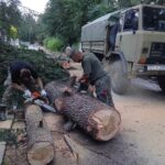 ФОТО: И Армијата се вклучи во санирањето на последиците од невремето во Скопје
