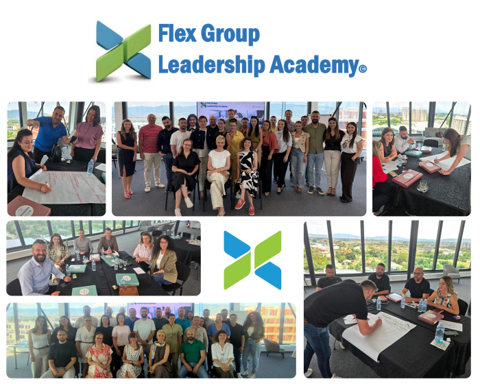 Успешно заокружен првиот циклус од Лидерската академија на Flex Group: Стратешка инвестиција во развој на менаџерскиот кадар