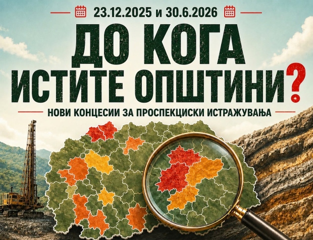 Граѓанските организации бараат од Владата итно запирање на постапките за нови геолошки концесии