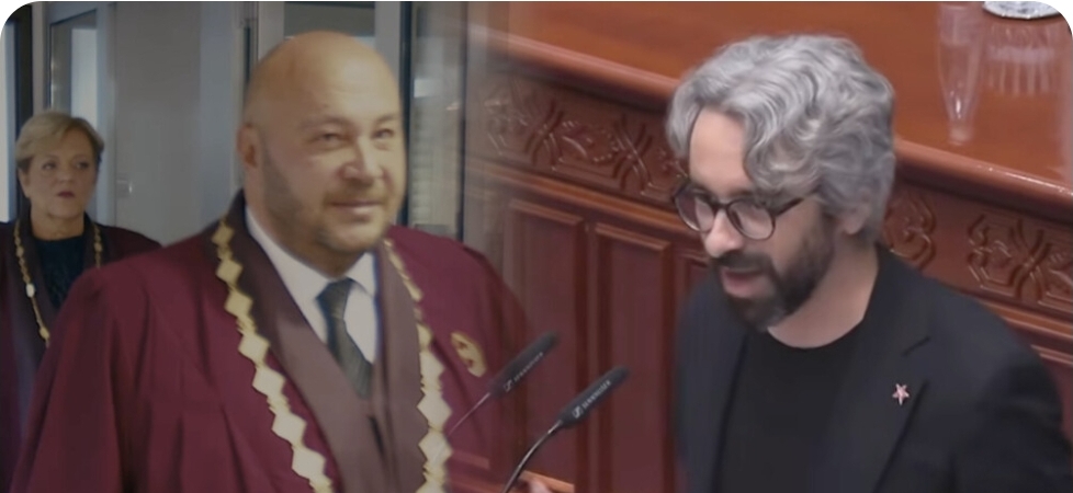 Апасиев до претседателот на Уставниот суд: „Не ви е голема биографијата, туку стомакот“