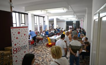 Успешно реализирана Регионалната летна крводарителска акција во Охрид, собрани 97 крвни единици