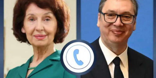 Српскиот претседател Вучиќ објави дека телефонски разговарал со претседателката Силјановска-Давкова