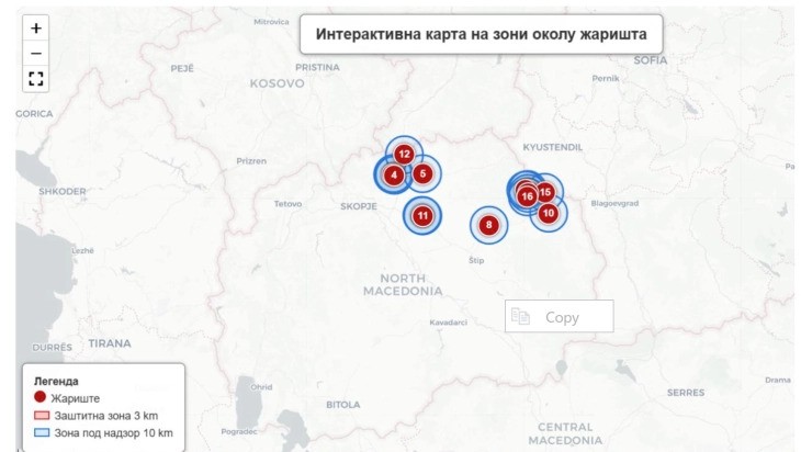 АХВ: Сипаници кај над 2.700 овци и кози, потврдени 17 жаришта низ Македонија