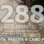Лани ископана, годинава во чакал, никако до асфалт, улицата „Панде Кајзеро“