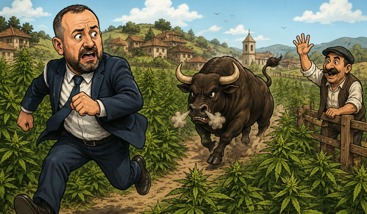 Министерот за внатрешни работи добил пријава за марихуана во Кукуречани (виц)