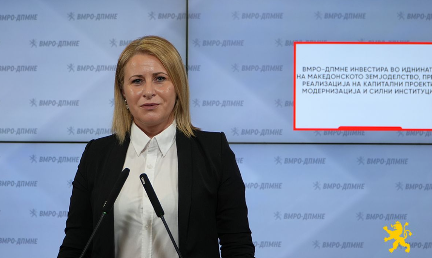 Тушевска: ВМРО-ДПМНЕ инвестира во иднината на земјоделството преку реализација на капитални проекти и модернизација