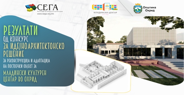 Резултати од конкурсот за идејно архитектонско решение за Младински Центар во Охрид