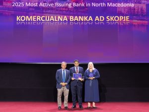 ЕБОР повторно ја прогласи Комерцијална банка за најактивна банка издавач во Северна Македонија