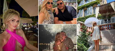 Елена Најдоски и сопругот на хедонистички одмор на Француската ривиера – се бакнуваат во Кан, уживаат во Сен Тропе