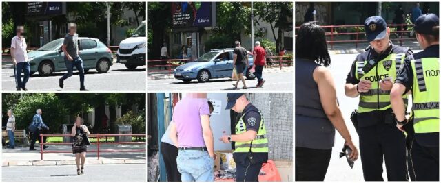 МВР санкционираше 166 пешаци, 137 преминувале улица надвор од пешачки премин