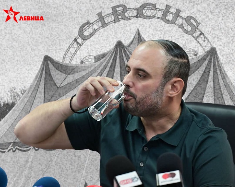 Орце испи чаша вода за да си го крене рејтингот, вели Левица