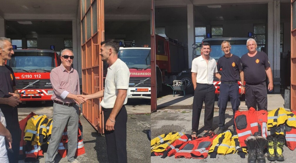 Дијаспората донираше професионална опрема за противпожарната единица во Струга