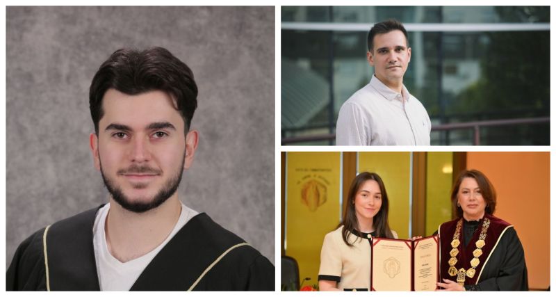 За Едон Реџепи кој дипломира со чиста 10-ка на Економски, Мила Саздова – најдобар студент на ТМФ, геоинформатичарот Марјан Здравковски... Што пишувавме неделава