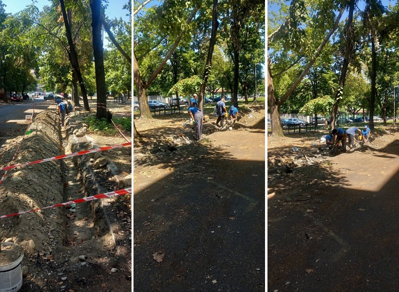 Се поставува атмосферска канализација на „Волгоградска“