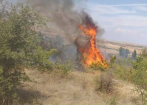 Активни пожари кај Македонски Брод и над селото Моране