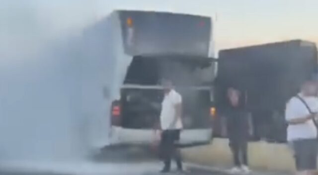 Се запалил автобус на „Дурмо турс“, Левица бара одговор од надлежните и вонреден инспекциски надзор врз целиот возен парк