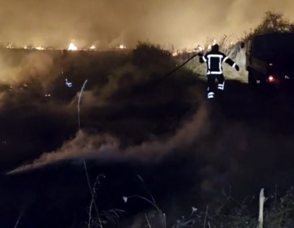 (Видео) Драматично со пожарите во Лознани и Ново Селани, спасени првите куќи до кои стигна огнот