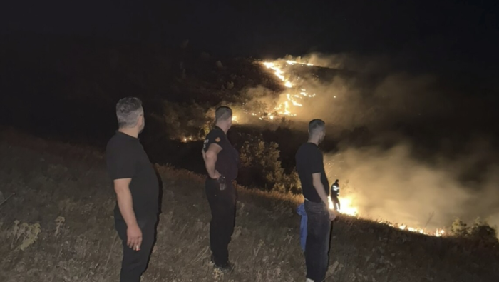 Голем пожар над селото Бојане, се шири кон Јегуновце
