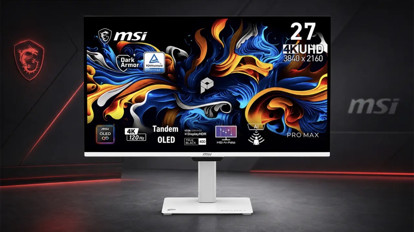 MSI прв во светот претстави 27-инчен 4K OLED монитор изработен со inkjet технологија