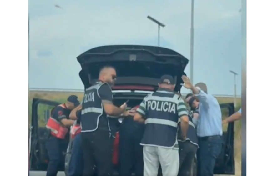 (ВИДЕО) Еве како албанската полиција го извади од багажникот мажот кој го уби Португалецот во Ксамил