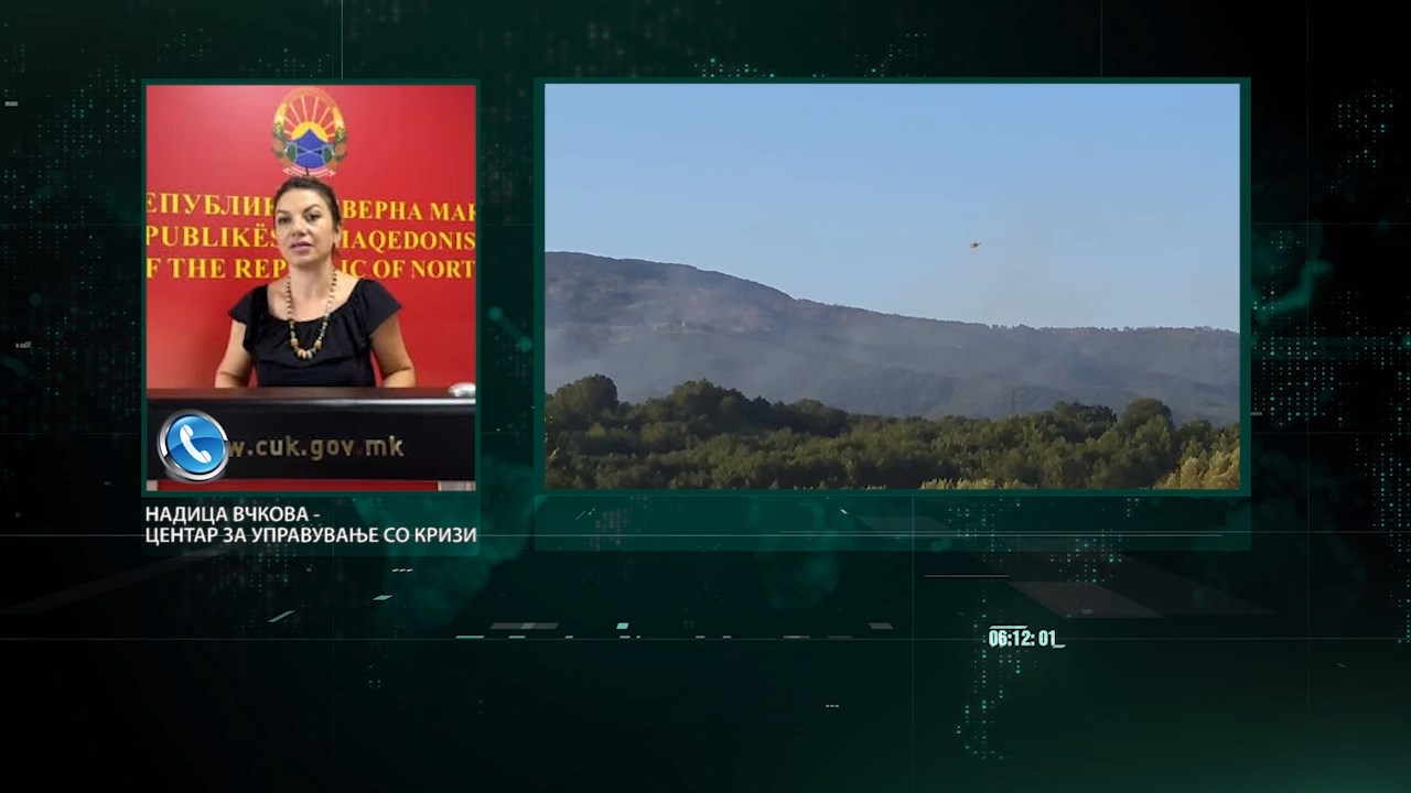 Девет активни пожари во Македонија