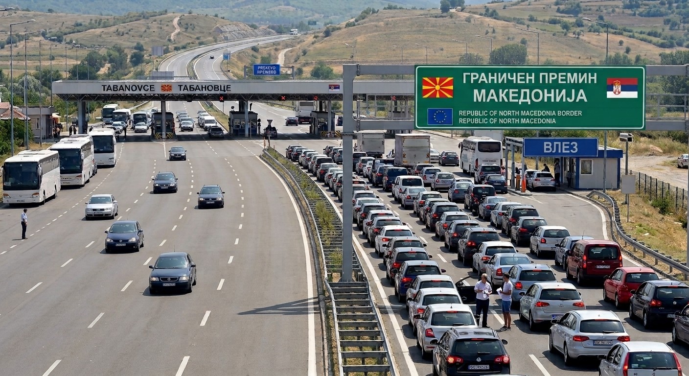 Србите бесни на „Сејф сити“: Преминувањето на границата со Македонија може да ги чини и 300 евра – Тотален колапс на Табановце