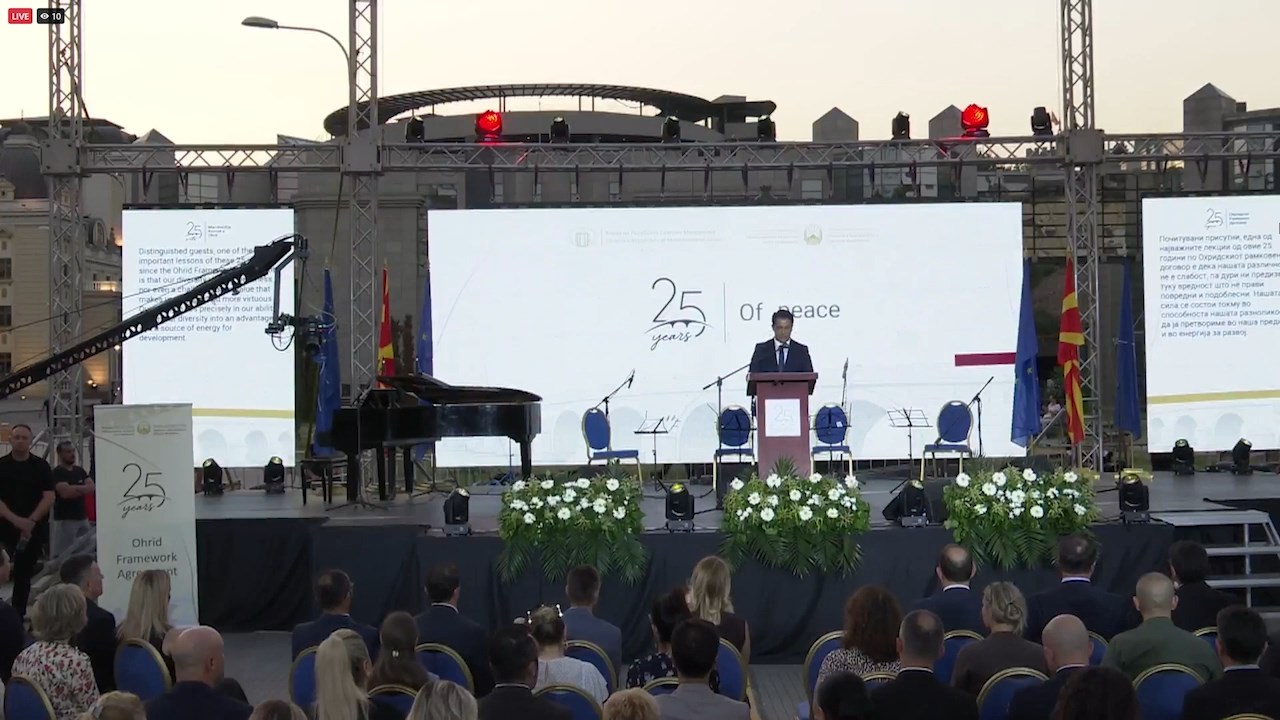 25 години од Рамковниот договор – Ахмети и Влен на посебни прослави, Мицкоски на екскурзија, отсутен и Филипче
