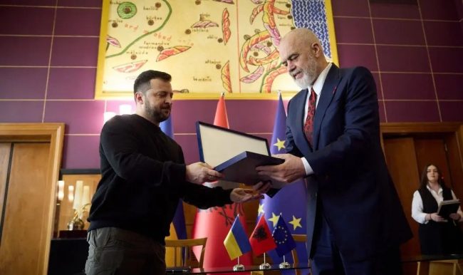 РАМА ГО ПОДДРЖА ЗЕЛЕНСКИ ПО ИЗЈАВАТА ДЕКА УКРАИНА НЕМА ДА ГО ПРИЗНАЕ КОСОВО