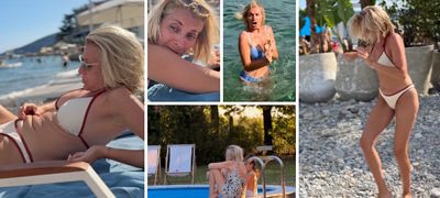 „Имам голем стомак, не јадам веќе ништо“ – Анѓелка Прпиќ со хит видеа од летниот одмор, ги имитира жените