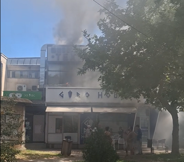 СЕ ЗАПАЛИ СКАРАТА ВО „ГИРО ХАУС“ ВО ЛЕПТОКАРИЈА: Пожарникарите го изгаснаа пожарот, причина била скарата