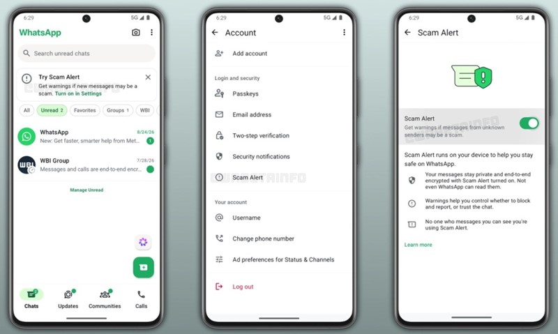 WhatsApp тестира функција која препознава обиди за измама