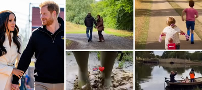 Се „шлапаат“ во кал, Хари лови риби со децата – Меган Маркл покажа како им изгледа селскиот живот откако се вратија во Британија (видео)