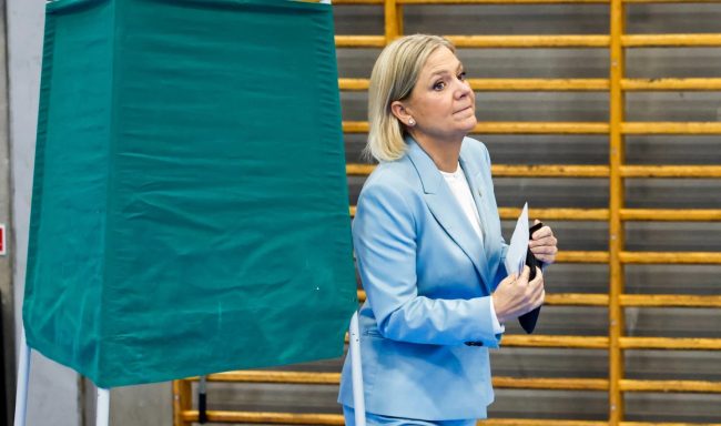 ОПОЗИЦИСКАТА ЛИДЕРКА АНДЕРСОН КАЖА ДЕКА НЕ МОЖЕ ДА ФОРМИРА ВЛАДА ПО ПОБЕДАТА НА ИЗБОРИТЕ ВО ШВЕДСКА