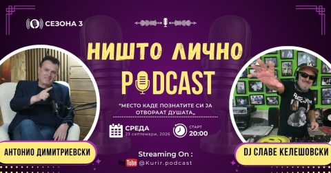 Поткаст гостин: DJ Славе Келешовски во „Ништо лично“