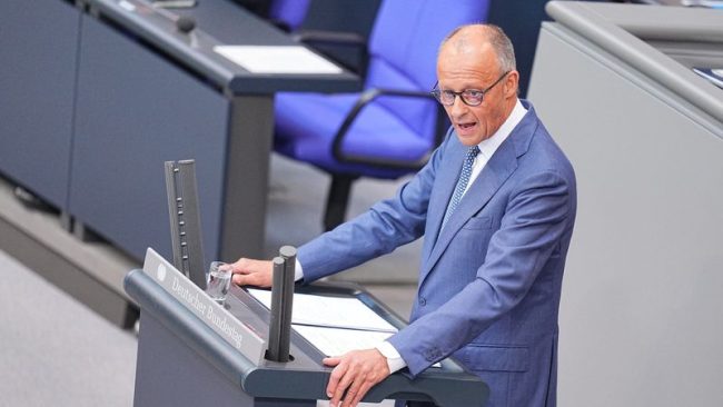 МЕРЦ ЈА ОБВИНИ КРАЈНОДЕСНИЧАРСКАТА АФД ДЕКА ПОВИКУВА НА ЕТНИЧКО ЧИСТЕЊЕ ВО ГЕРМАНИЈА