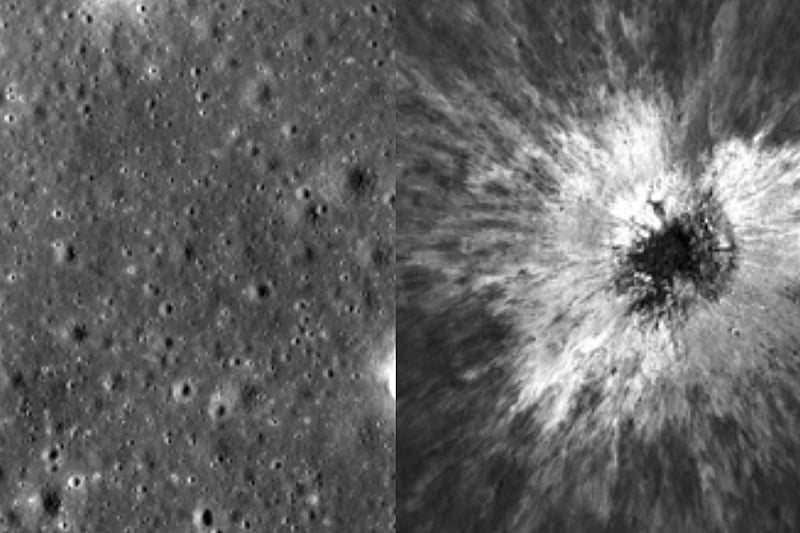Вселенско летало на NASA откри огромен нов кратер на Месечината