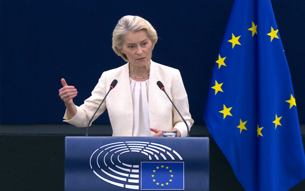 Фон дер Лајен во годишното обраќање пред Европскиот парламент: Единството – основен услов за безбедноста, независноста и суверенитетот на Европа