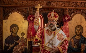 Света архиерејска литургија за Крстовден во храмот „Св. вмч. Георгиј“