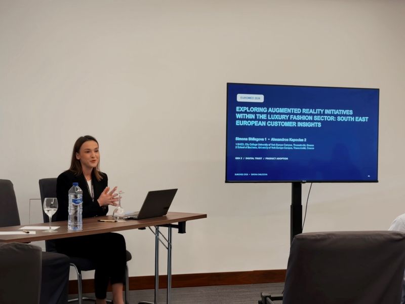 Симона Шилегова со свое истражување на престижната EuroMed Academy Conference 2026: Иднината е во технологијата