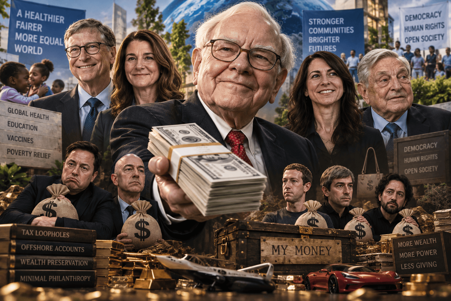 НЕ Е ВАЖНО САМО КОЛКУ ИМААТ ТУКУ И КОЛКУ ДАВААТ: Филантропите и скржавците меѓу најбогатите луѓе на светот