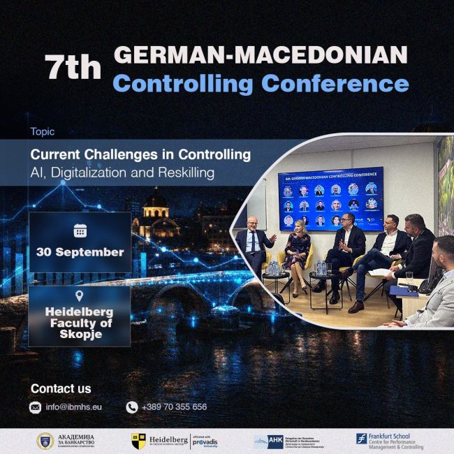 7. Германско-македонска конференција за контролинг на Хајделберг Факултетот во Скопје