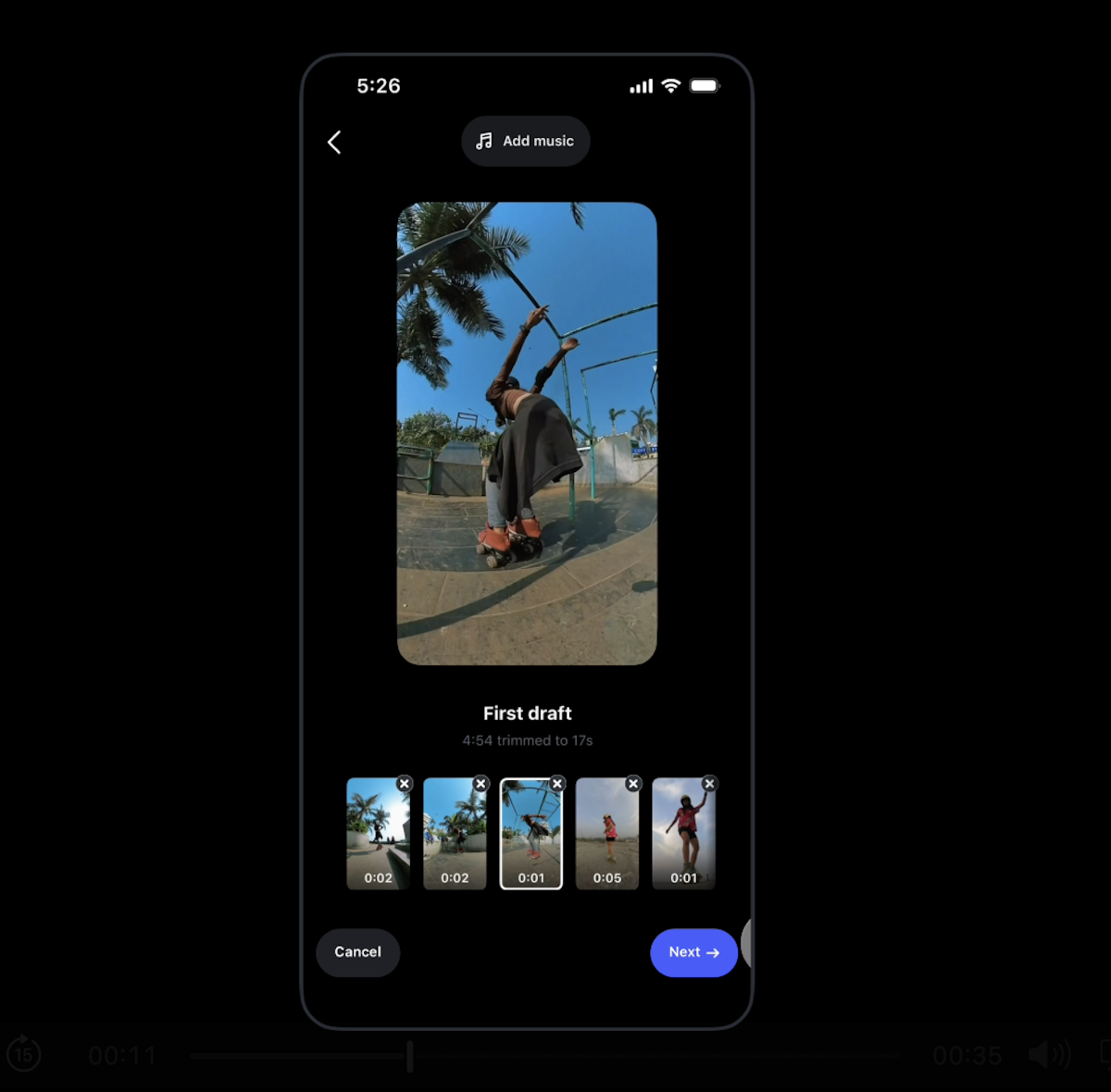 Instagram го воведува First Draft, кој сам составува Reels од вашите снимки за неколку секунди