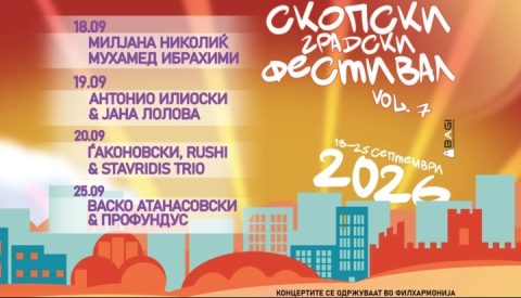 Седмо издание на Скопски градски фестивал, премиери и уметници од шест земји