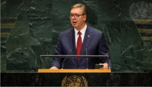 (Видео) Александар Вучиќ се прости со вработените во неговиот кабинет со „А, сад адио“ – утре поднесува оставка