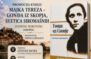 Во Шибеник промовирана книгата „Мајка Тереза – Гонџа од Скопје“ (светица за сиромашните) од Јасмина Миронски