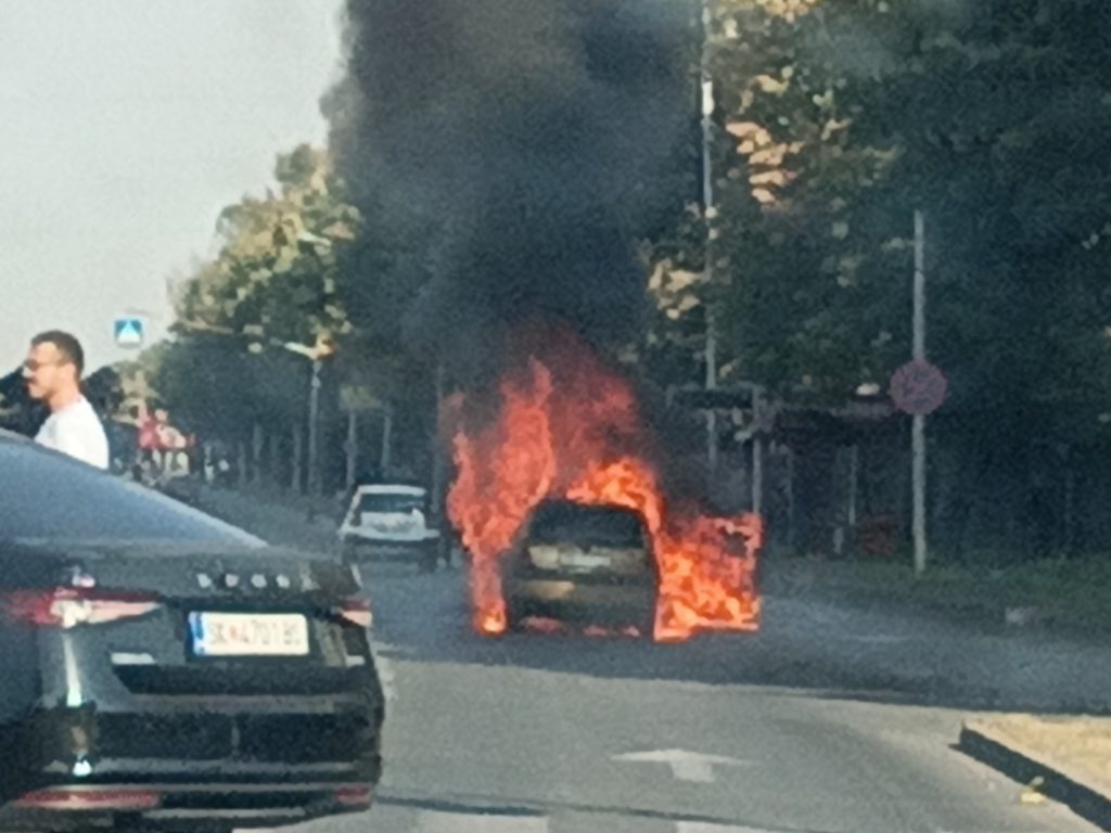 Oд што се запали возилото на „Партизанска“?