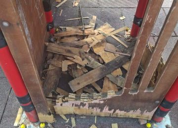 (ФОТО) Вандализирано детско игралиште во Карпош 1