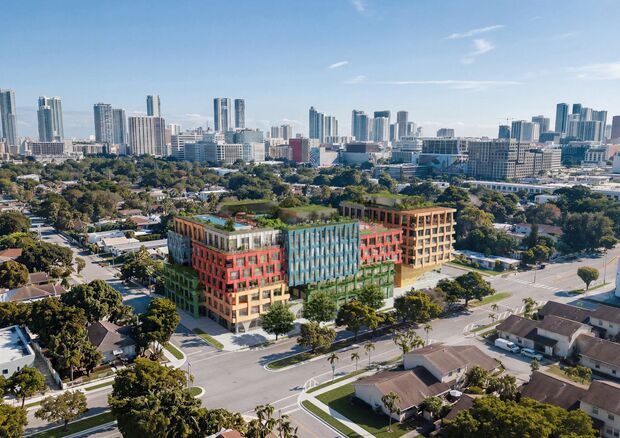 MVRDV облече зграда во Мајами со фасада инспирирана од текстил