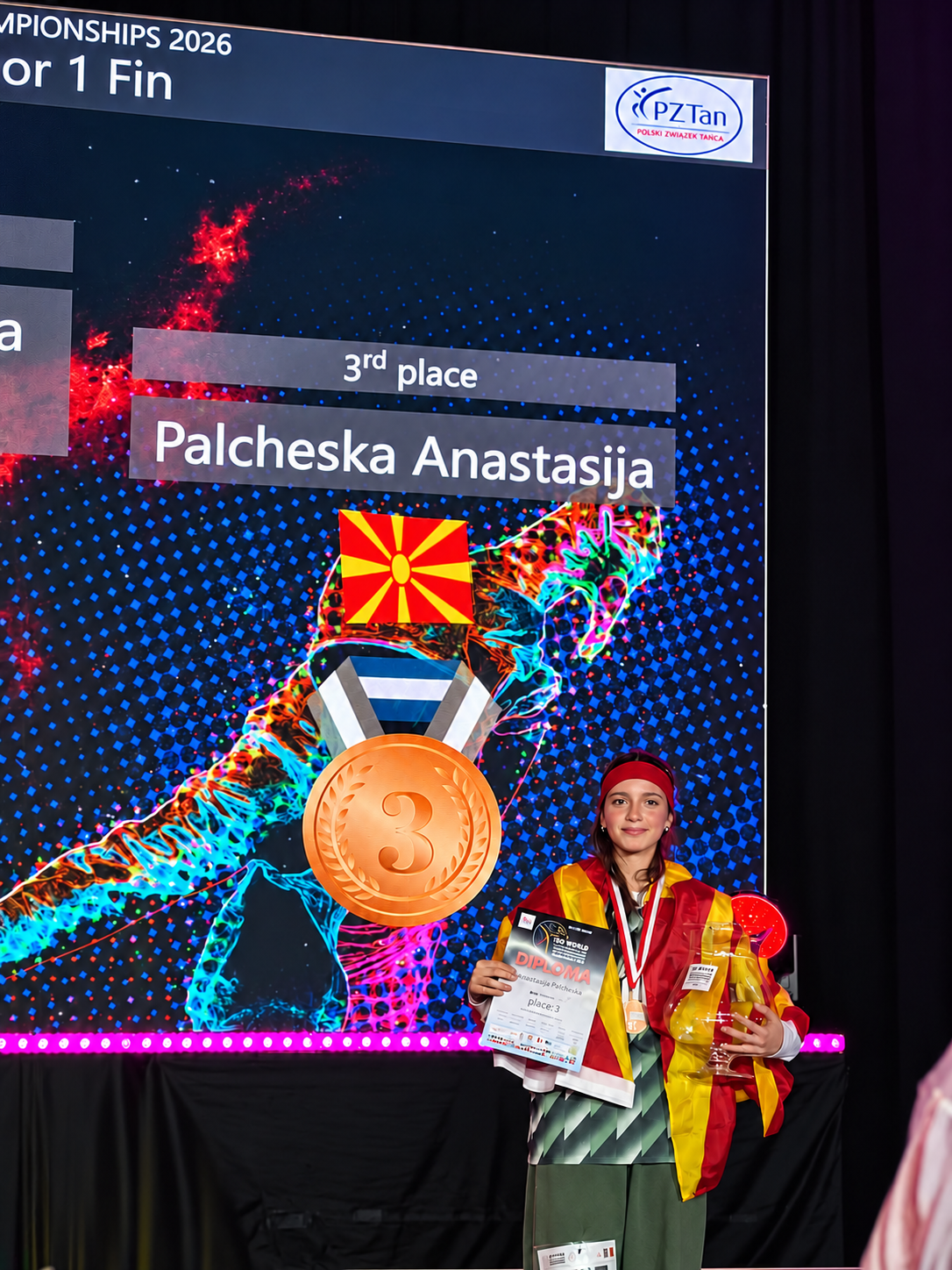 Анастасија Палчевска освои бронзен медал на Светското првенство во Полска