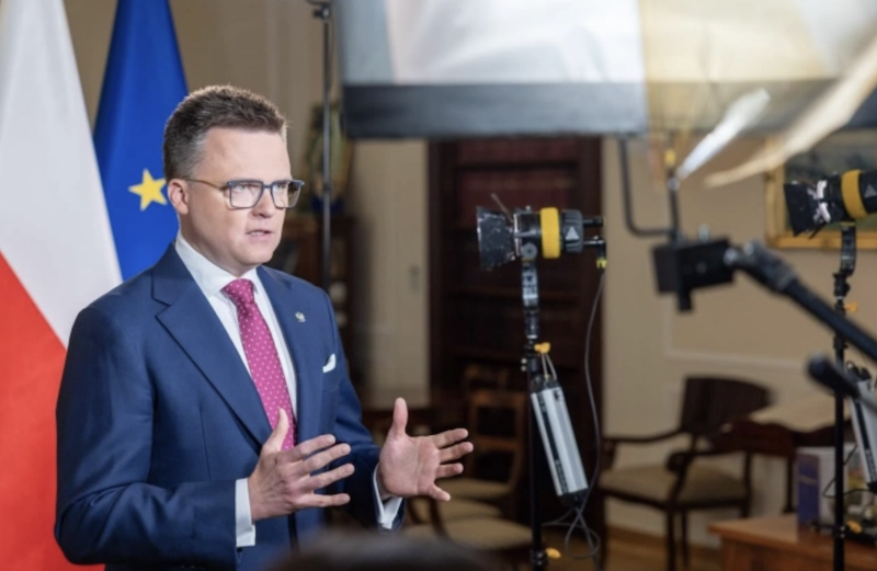 Потпретседателот на полскиот Сејм, Шимон Холовња, во посета на Собранието